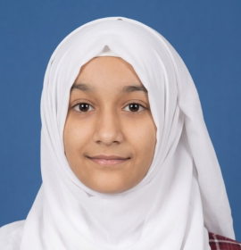 Aliza Mariyam
Class: X
Year: 2025-26
Marks: 94%